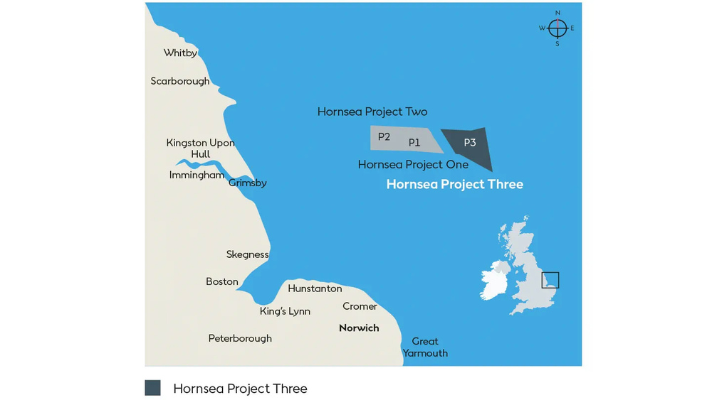 Havfram, Wind  Ørsted Hornsea deniz üstü rüzgar santraline türbin kurulumu yapacak