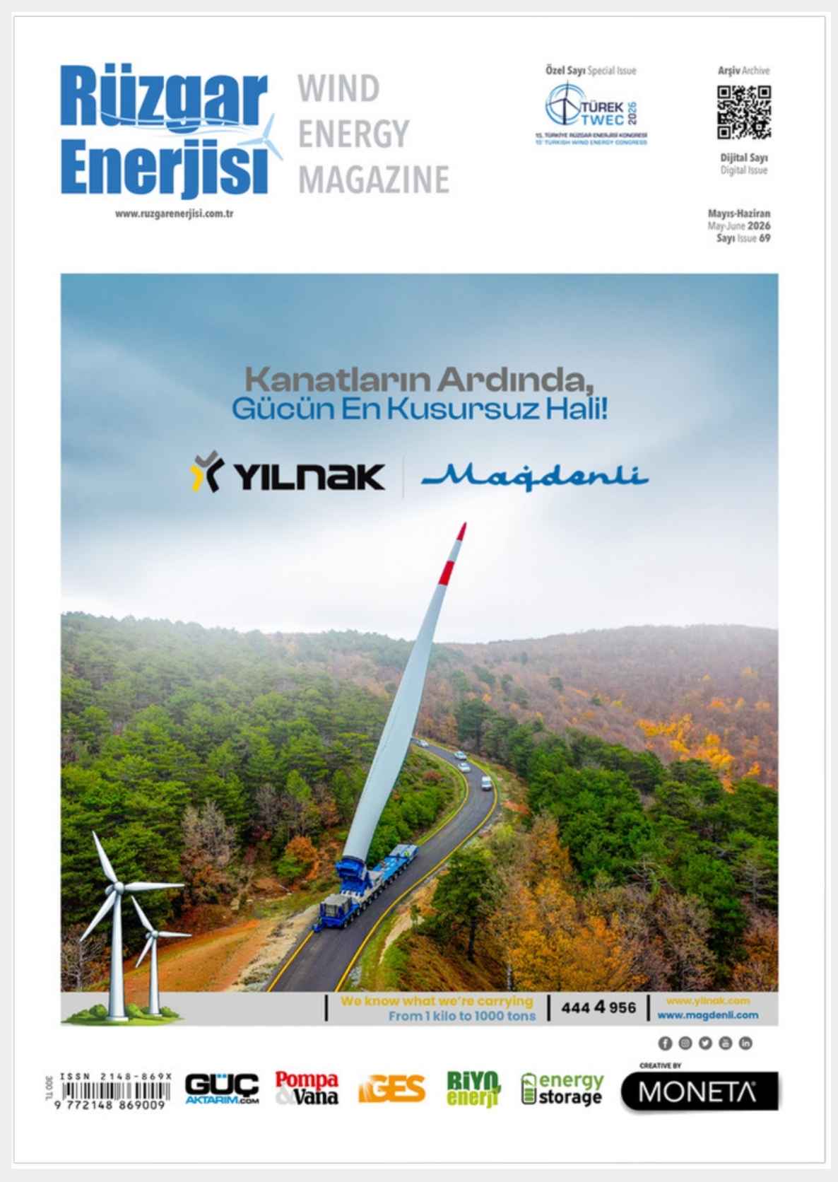 Rüzgar Enerjisi Dergisi son sayı e-dergi kapağı